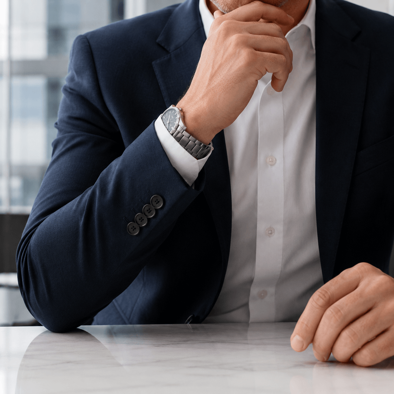 Senior executive in a professional environment